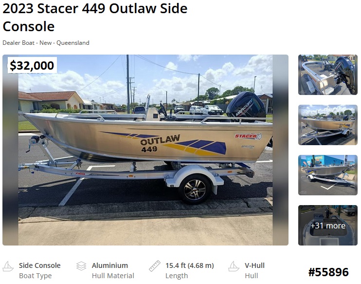 55896 Stacer 449 Outlaw Sc