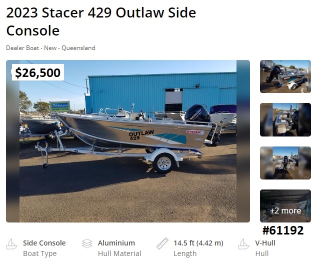 61192 Stacer Outlaw 429 Sc